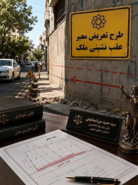بهترین وکیل عقب نشینی ملک⚖️ مطالبه خسارت، اعتراض⭐میراسماعیلی