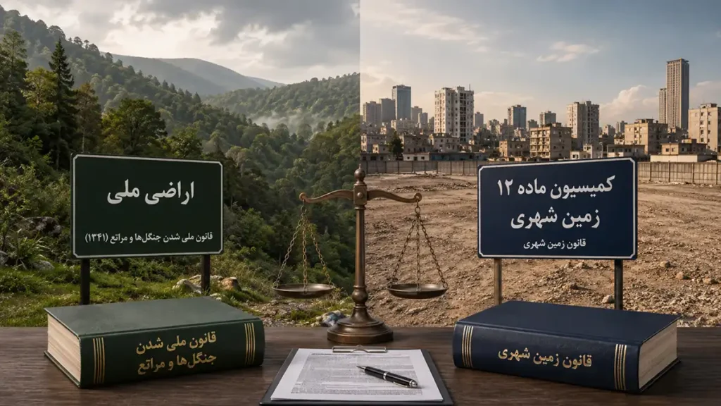 اراضی ملی و کمیسیون ماده ۱۲ زمین شهری؛ چرا این دو را نباید اشتباه گرفت