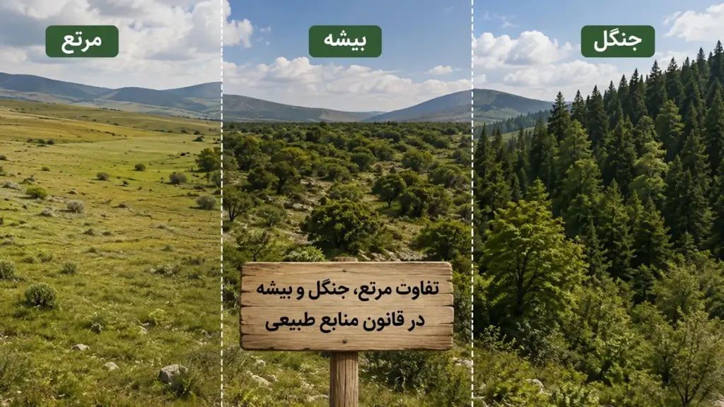 تفاوت مرتع، جنگل و بیشه در قانون منابع طبیعی