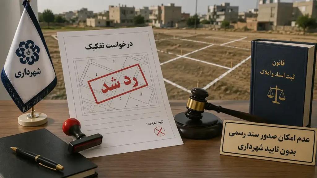 تفکیک بدون مجوز شهرداری چه پیامدی دارد؟