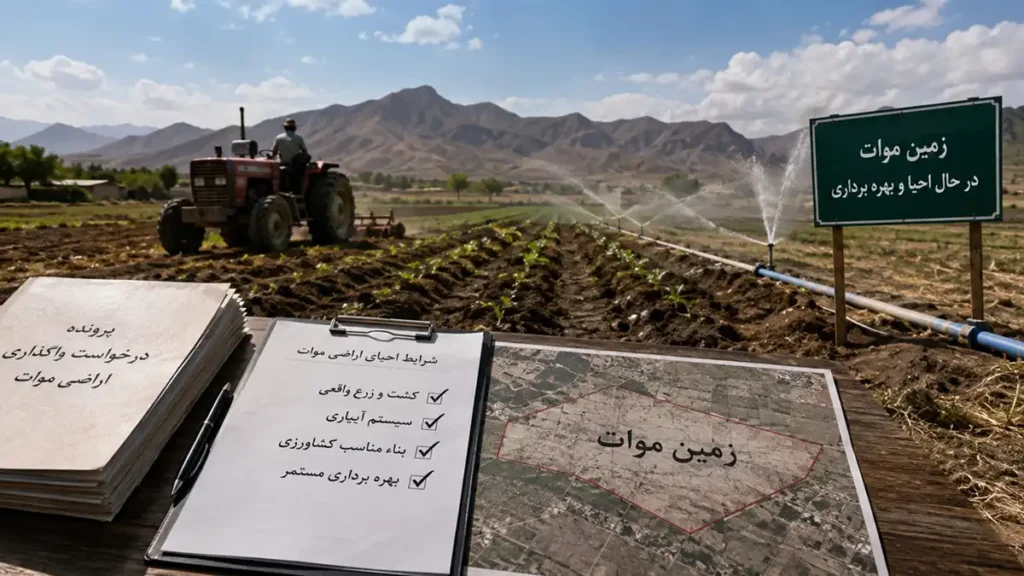 شرایط و مراحل احیای اراضی موات