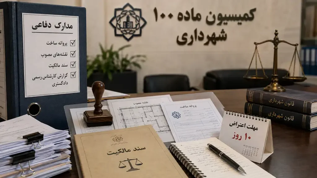نکاتی که پیش از حضور در جلسه کمیسیون ماده 100 باید بدانید