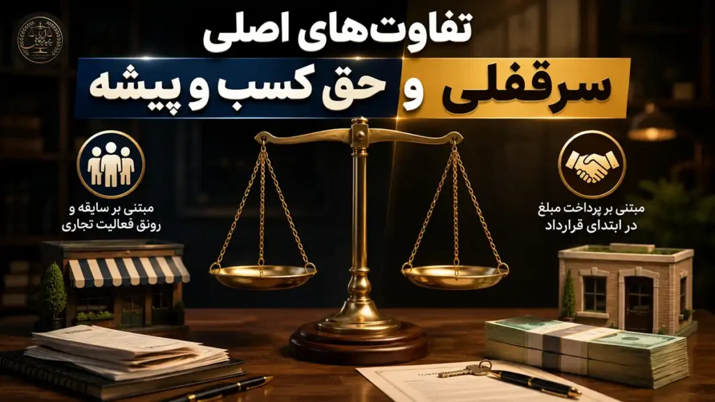تفاوت‌های اصلی سرقفلی و حق کسب و پیشه